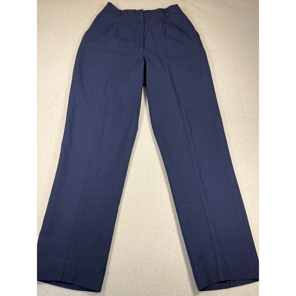 Vintage True US Military Elite by Peckham Pants Womens 24 Navy Blue Straight Leg